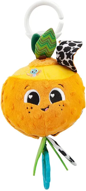 Tomy L27384 Lamaze Olive The Orange, Clip on Pram and Pushchair Newborn, Sensory Babies with Colours and Sounds