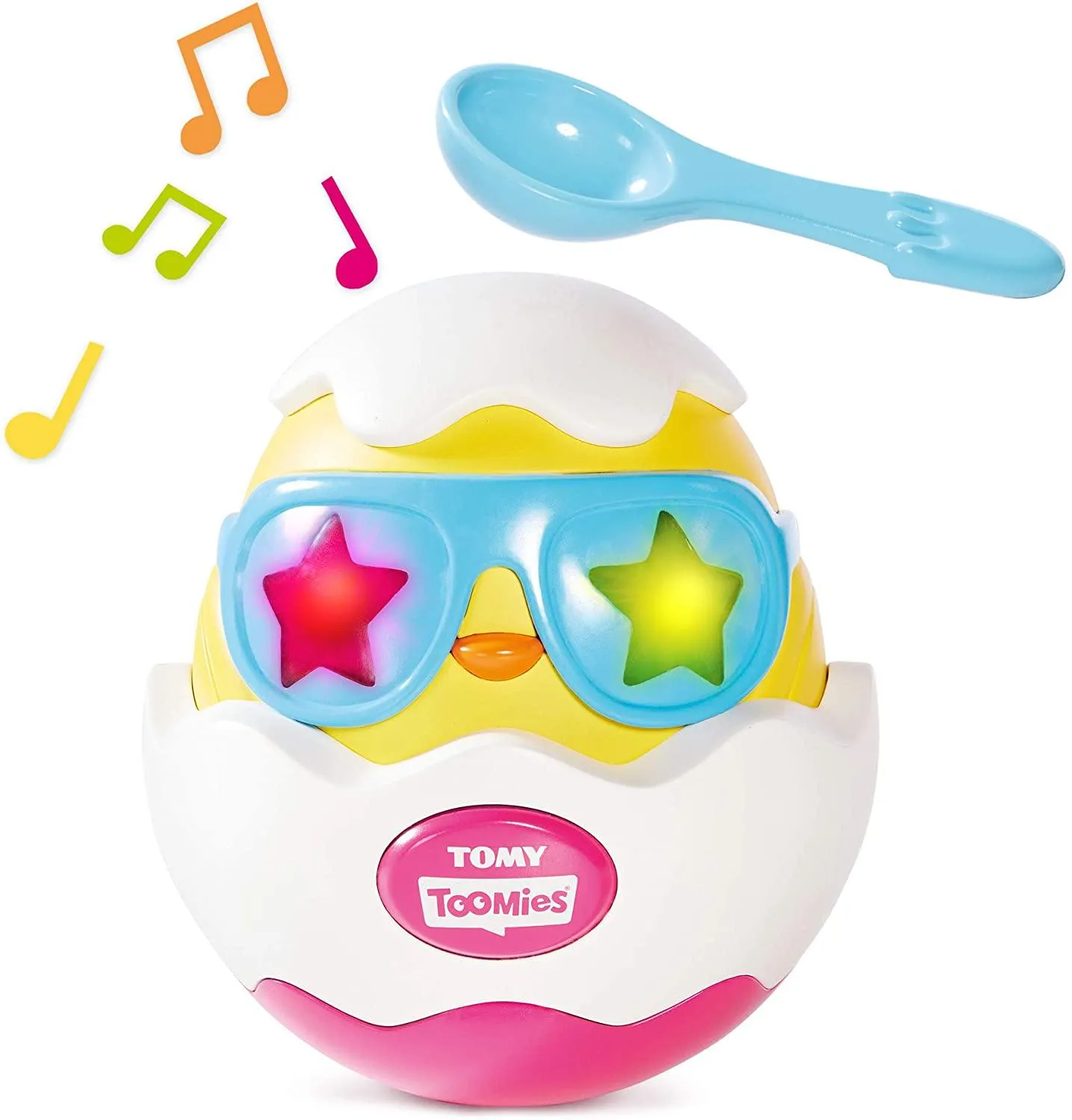Toomies E72816C Beat It Egg Musical Baby Sensory Toys with Lights and Sounds