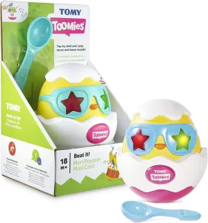 Toomies E72816C Beat It Egg Musical Baby Sensory Toys with Lights and Sounds