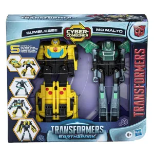TRANSFORMERS EarthSpark Cyber-Combiner Bumblebee and Mo Malto Robot