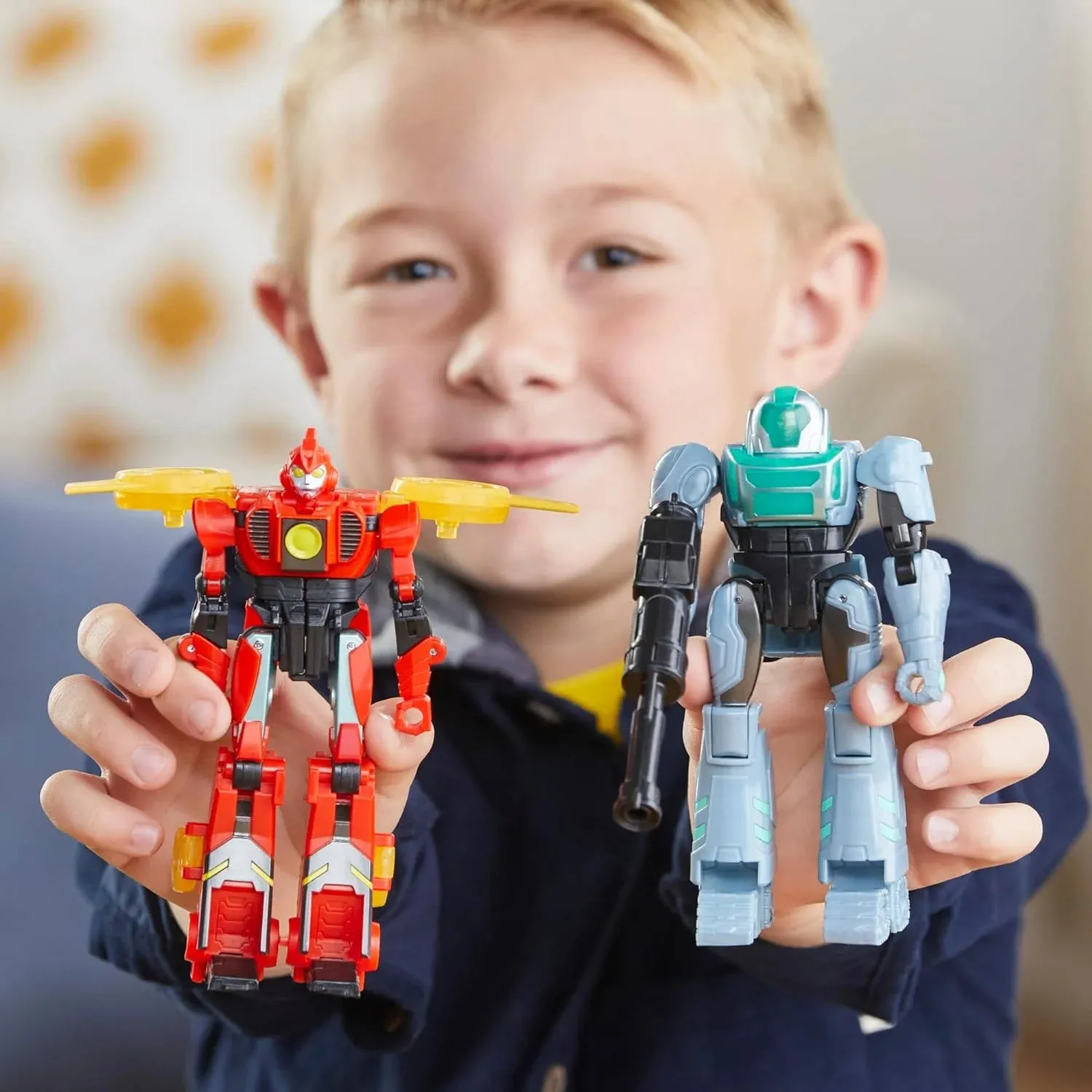 TRANSFORMERS EarthSpark Cyber-Combiner Terran Twitch and Robby Malto Robot