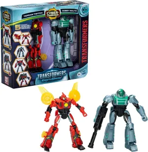TRANSFORMERS EarthSpark Cyber-Combiner Terran Twitch and Robby Malto Robot