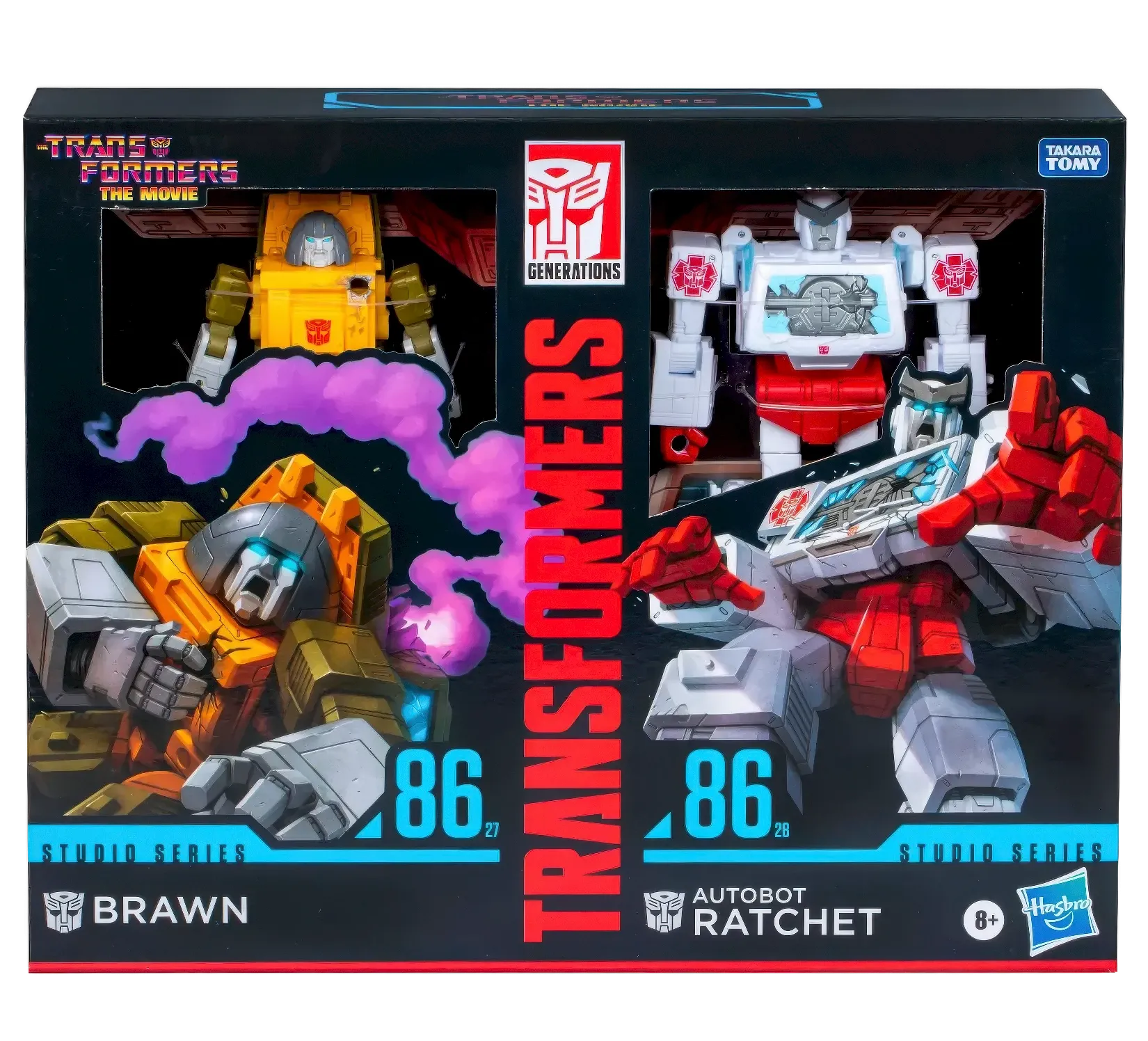 Transformers Studio Series Deluxe The Transformers: The Movie Brawn & Autobot Ratchet