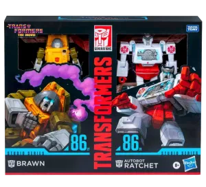 Transformers Studio Series Deluxe The Transformers: The Movie Brawn & Autobot Ratchet