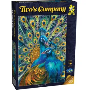 TWO'S COMPANY 1000 PIECE PUZZLE BLUE RHAPSODY PEACOCK
