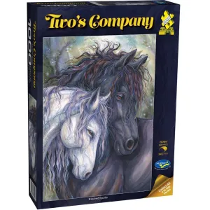 TWO'S COMPANY 1000 PIECE PUZZLE KINDRED SPIRITS HORSE