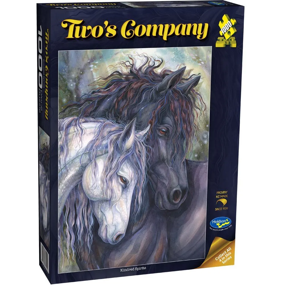 TWO'S COMPANY 1000 PIECE PUZZLE KINDRED SPIRITS HORSE