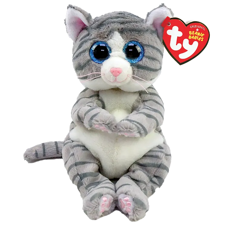 Ty Beanie Bellies Regular - Mitzi Grey Tabby Cat