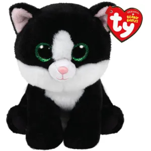 Ty Beanie Boos Babies Ava The Black & White Cat