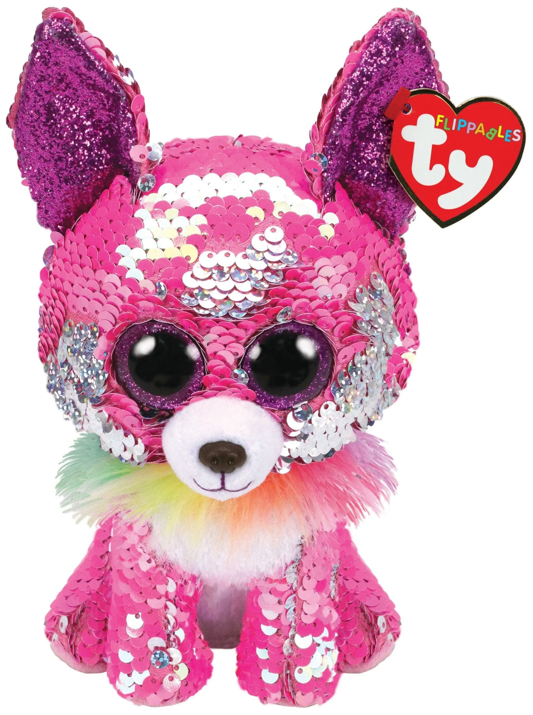 Ty Beanie Boos Flippables Charmed The Pink Chihuahua