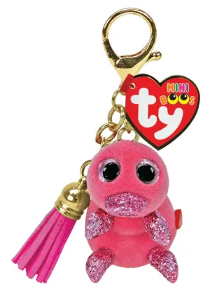 Ty Mini Boos Clip On Wilma The Pink Platypus