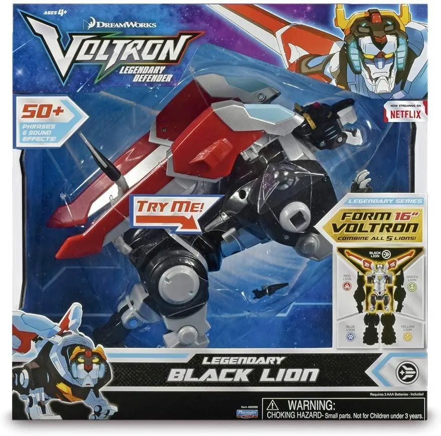 Voltron  Legendary Black Lion, light and sounds