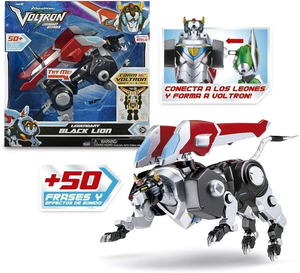 Voltron  Legendary Black Lion, light and sounds