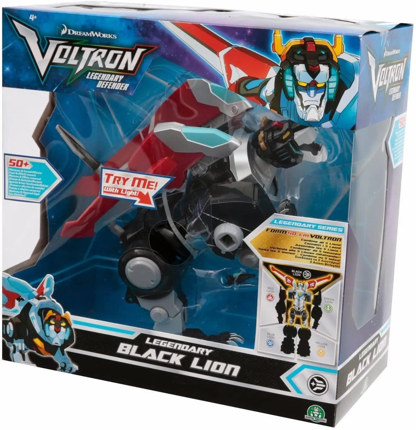 Voltron  Legendary Black Lion, light and sounds