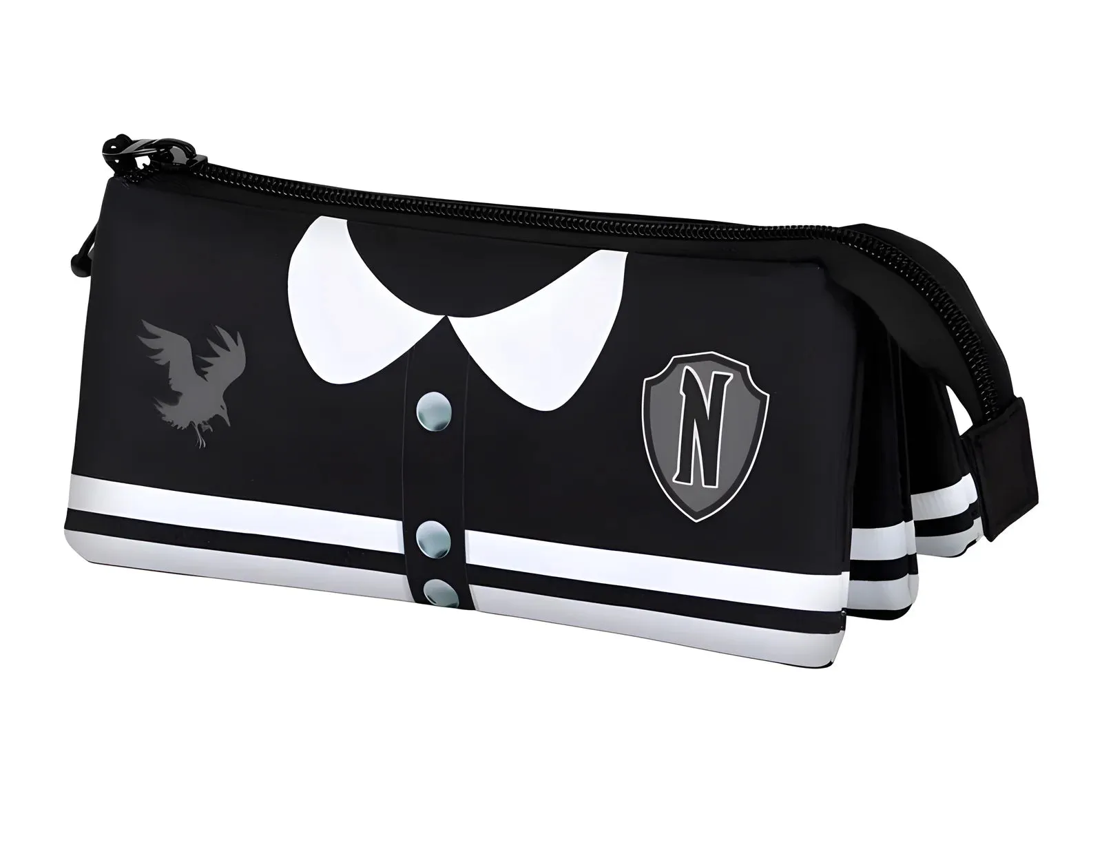 Wednesday Varsity Triple Pencil Case