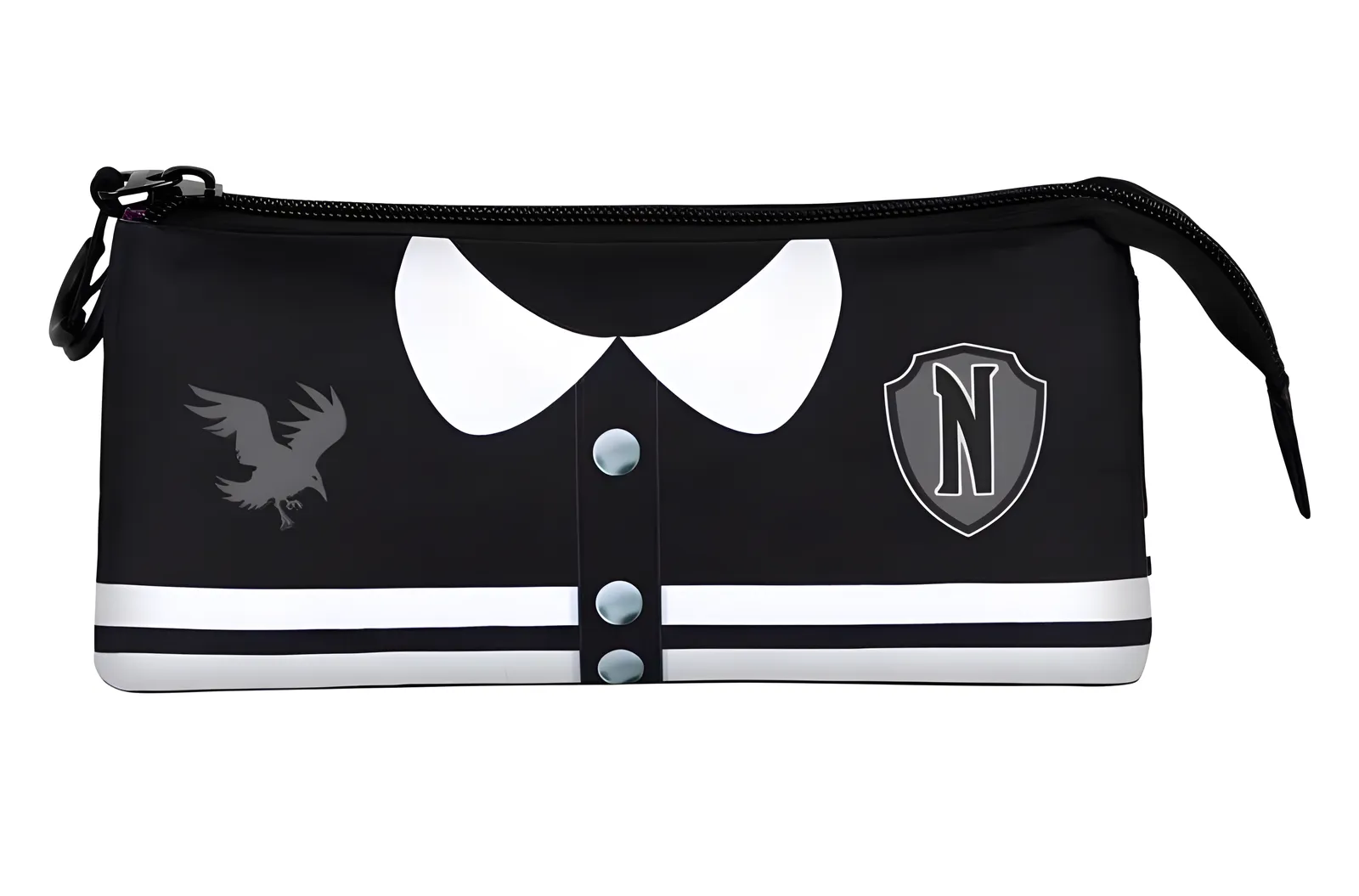 Wednesday Varsity Triple Pencil Case