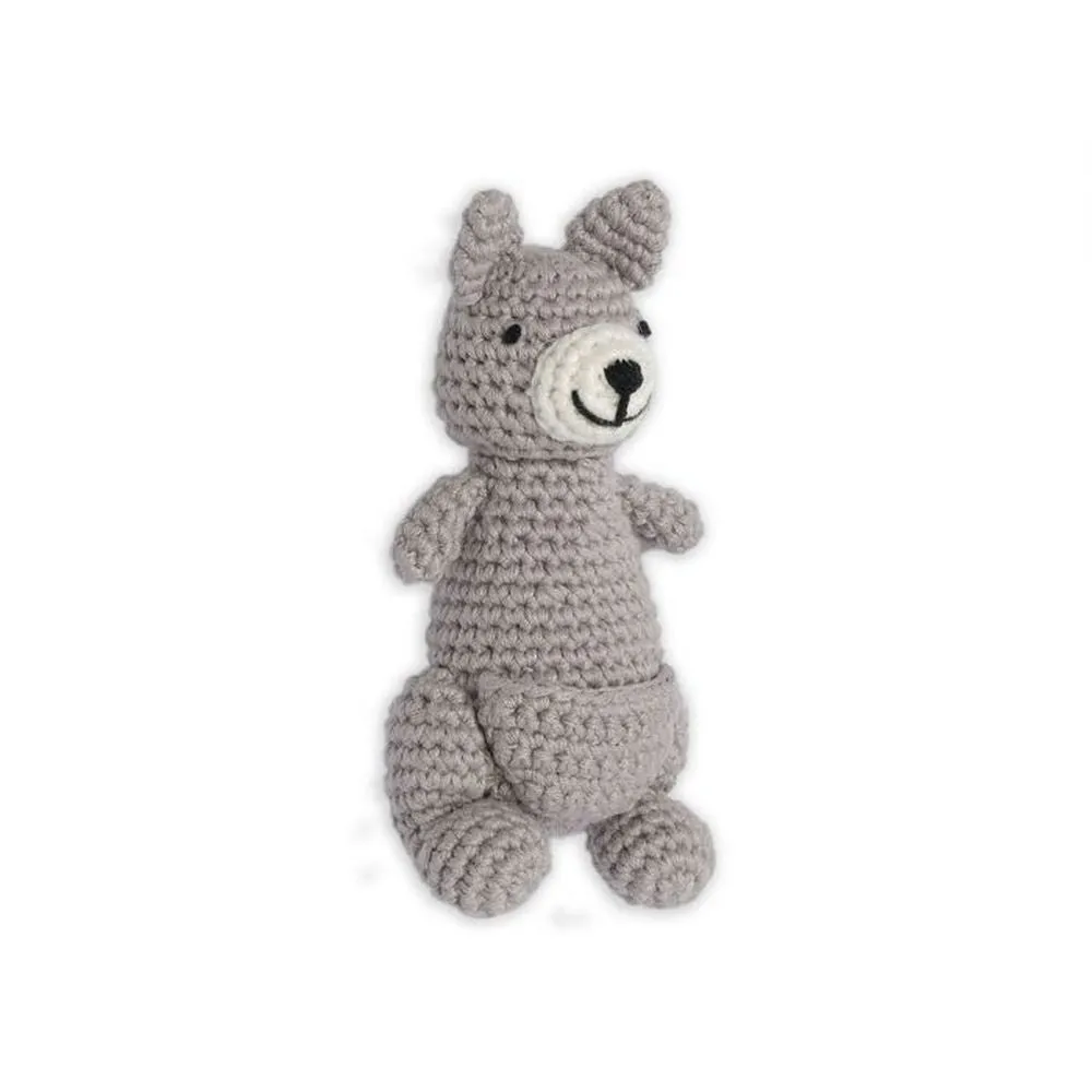 Weegoamigo Crochet Rattle Kind Kangaroo
