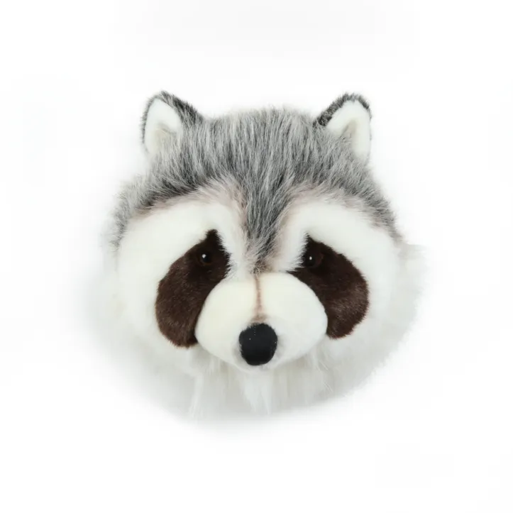 Wild & Soft Animal Head Medium - Josh the Raccoon