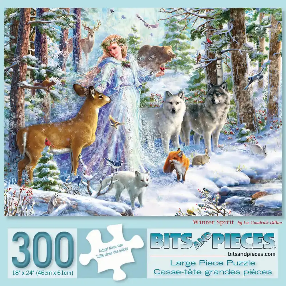 Winter Spirit Jigsaw Puzzle Bits and Pieces