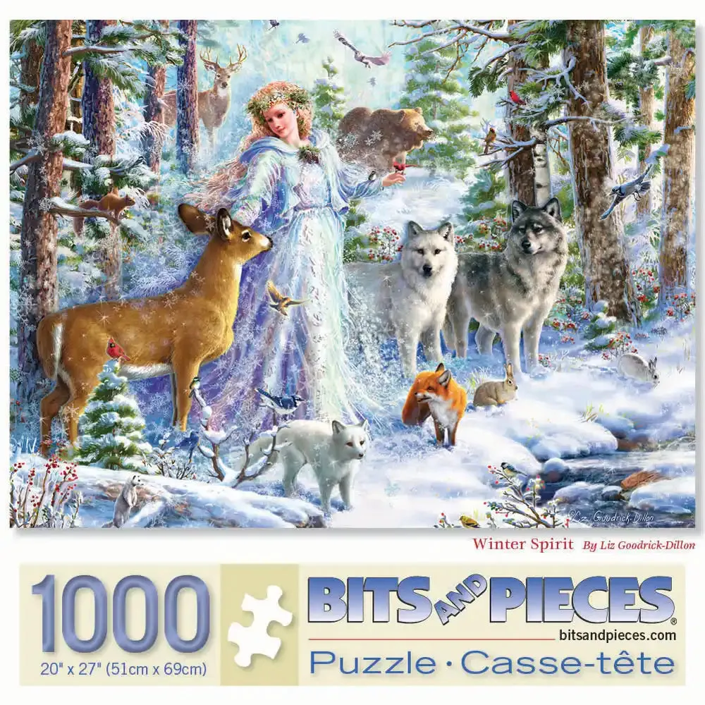 Winter Spirit Jigsaw Puzzle Bits and Pieces