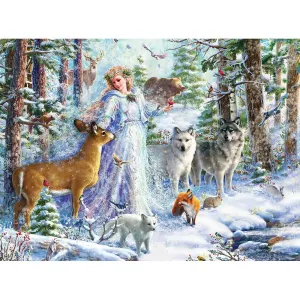 Winter Spirit Jigsaw Puzzle Bits and Pieces