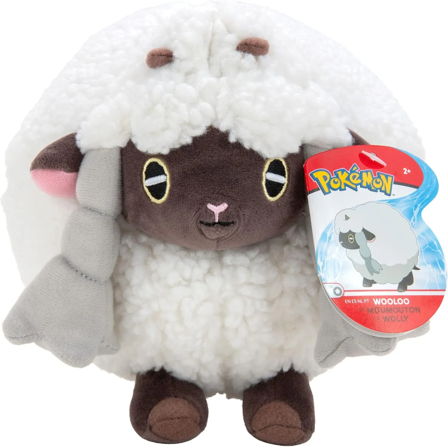 Wooloo Plush - 8-Inch Pokémon Plush with Authentic Details - Ages 3 