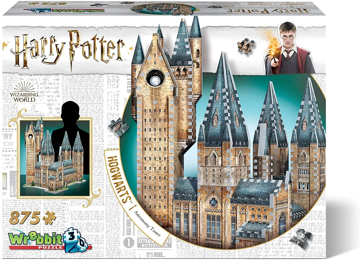 Wrebbit 3D Puzzle Harry Potter Hogwarts Astronomy Tower Puzzle