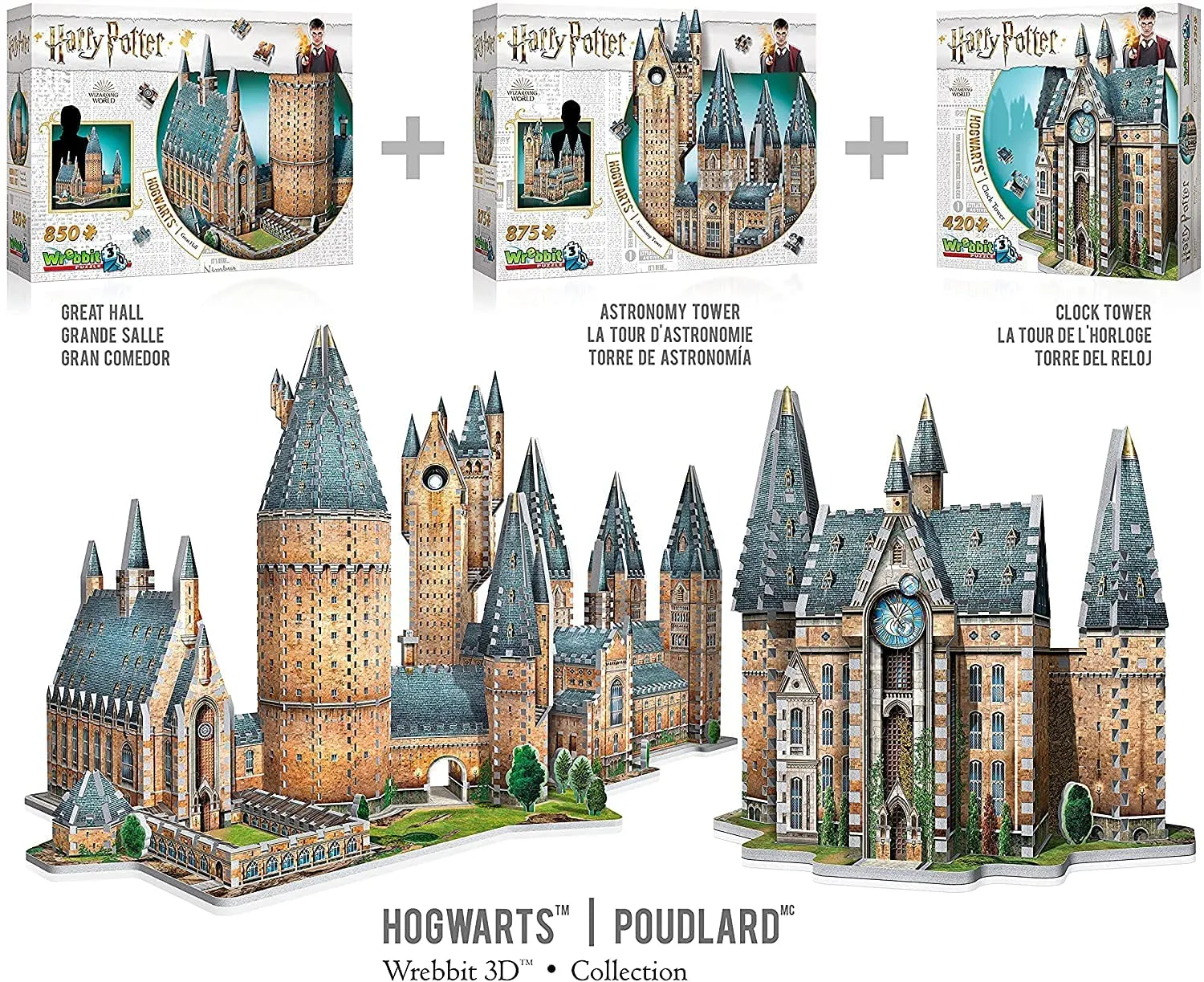 Wrebbit 3D Puzzle Harry Potter Hogwarts Astronomy Tower Puzzle