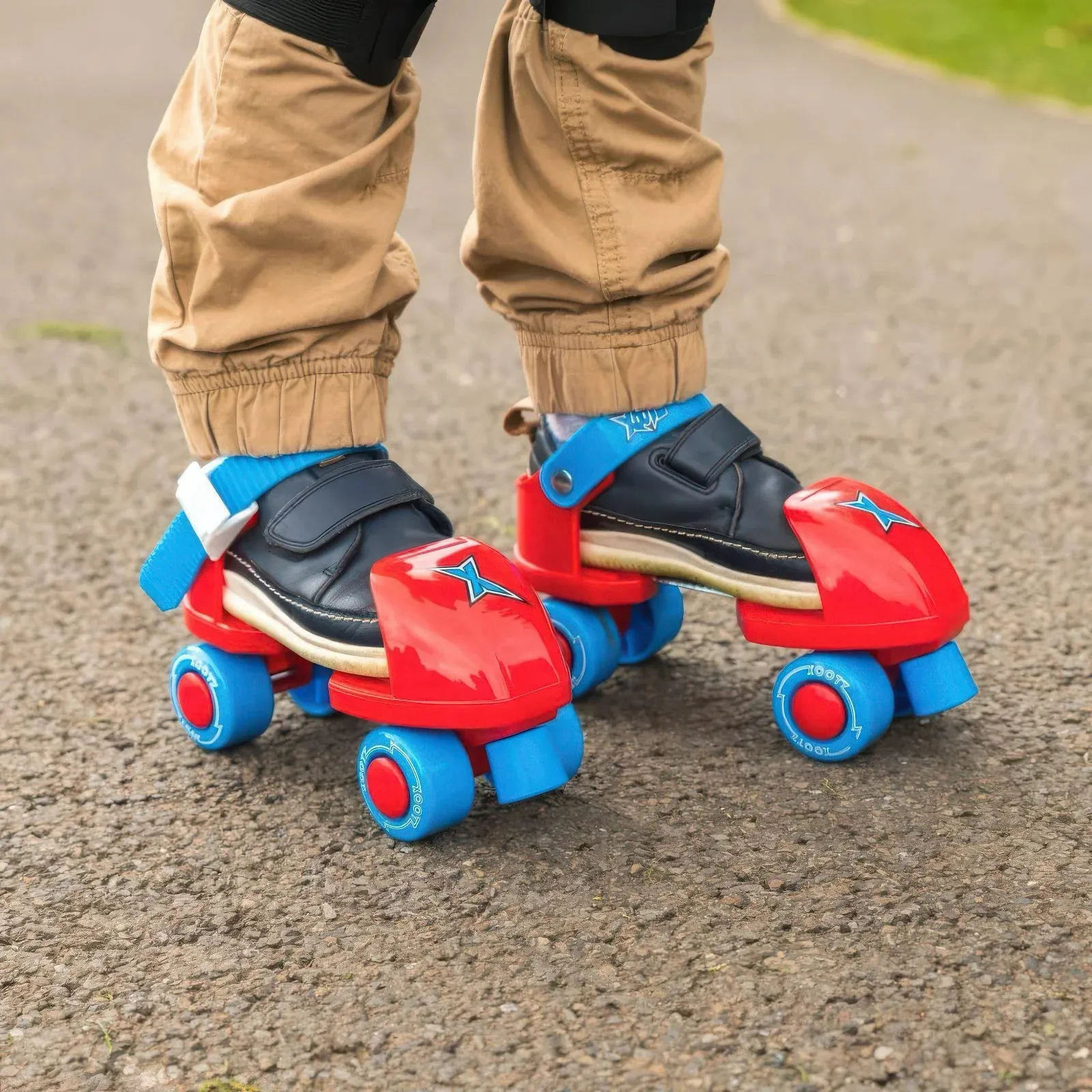 Xootz Beginner Trainer Skates, My First 4 Wheel Quad Roller Skates