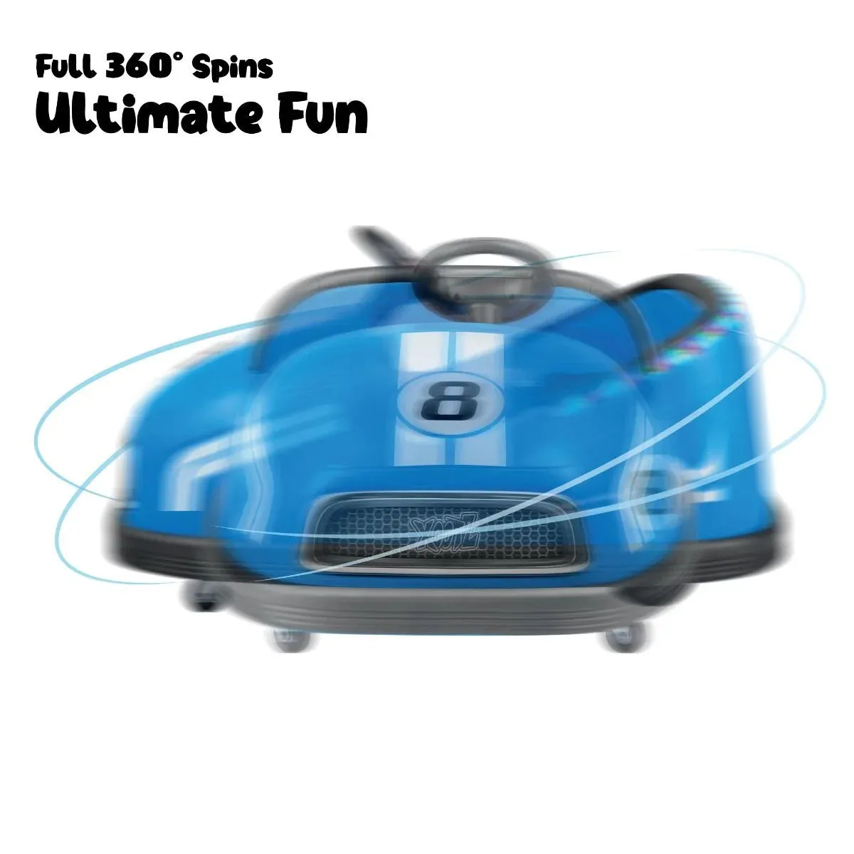 Xootz Big Bumper Car  Two-Seater Rideon - 360 Spin Ride-On - Blue