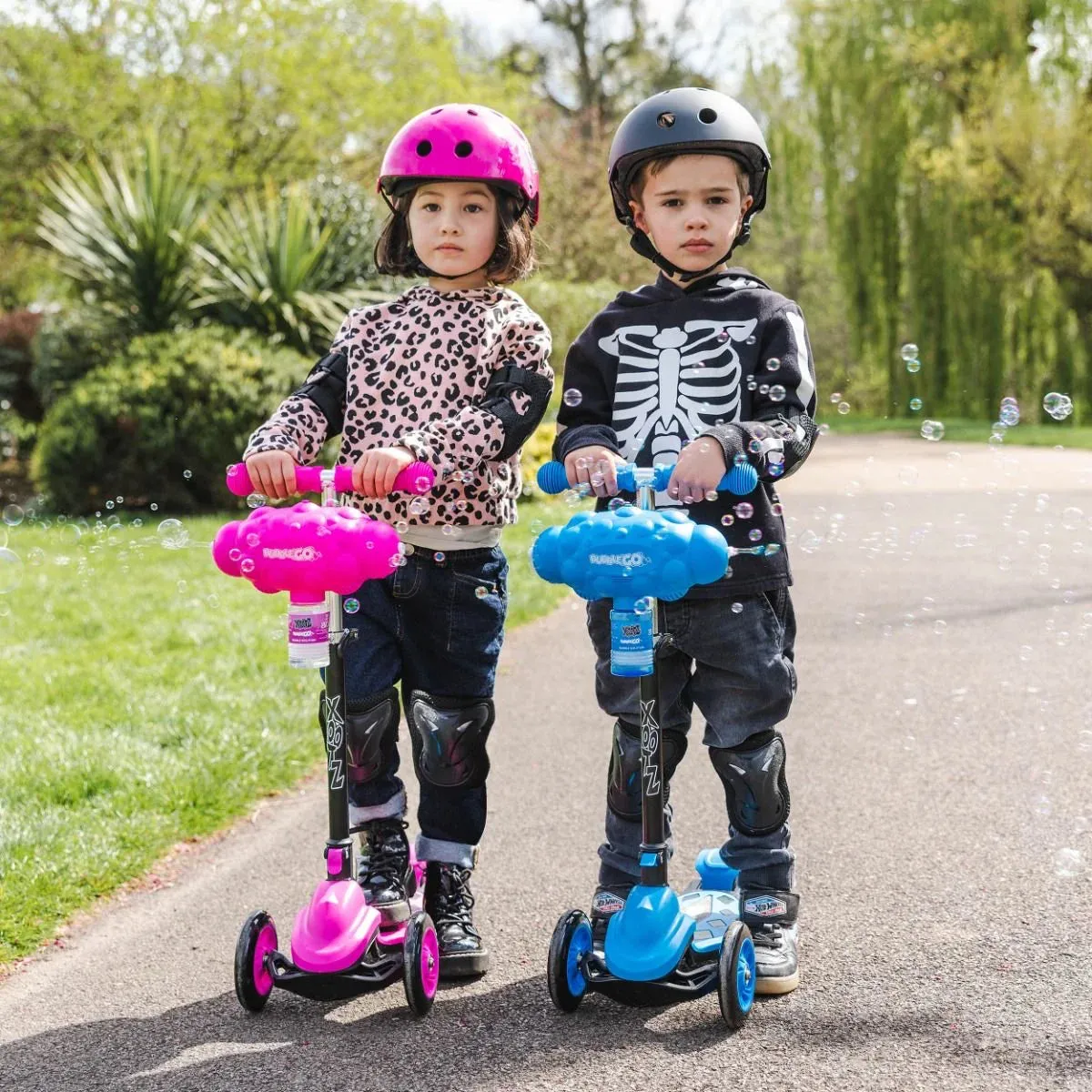 Xootz Bubble Go Foldable Tri-Scooter - Blue