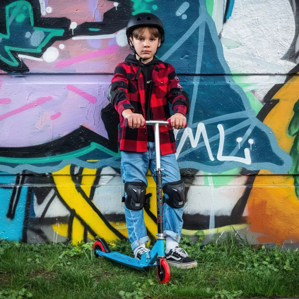 Xootz Electron Folding Scooter - Blue