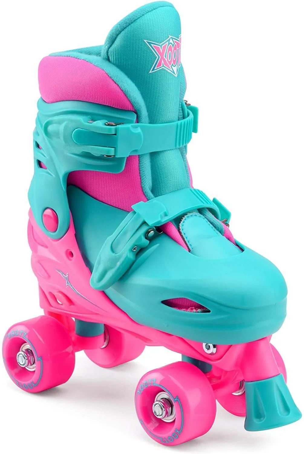 XOOTZ Kids Quad Skates, Beginner Adjustable Roller Skates Girls, Small
